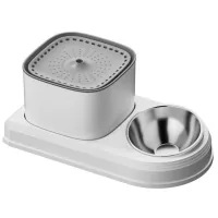 Universal dishes for animals Lapka Fountain with a feeder 2 in 1 (WF072)
