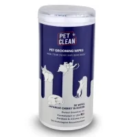 Вологі серветки для тварин Pet Clean PET GROOMING WIPES для грумінгу, щоденне очищення з ароматом квітів японської вишні 50 шт (8939111098694)