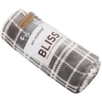 Килимок для тварин Pet Fashion Bliss 2 70.5х94 см сірий у клітинку (4823082441310)