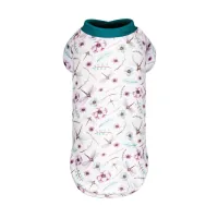Футболка для тварин Pet Fashion Flora L біла з квітковим принтом (4823082441457)