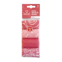 Bags for dogs Hippie Pet with the aroma of roses 4x15 pcs (MPHIP63485)