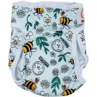 Animal diapers MISOKO&CO reusable for female dogs, with bees, XXL 1 pc. light blue (HAINMSK63946)