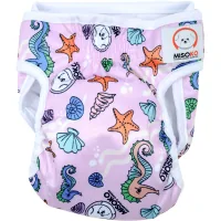 MISOKO&CO animal diapers reusable for female dogs, with seahorses S 1 pc. pink (HAINMSK63937)