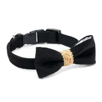Pet Collar Chloe's Home Royal Black M (CLH1868)