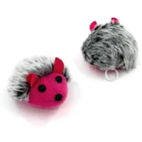 Cat Toy Hippie Pet Vibrating Mouse Gray Pink 7cm (HIPCT2304004)