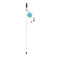 Toy for cats Hippie Pet Rod with balls blue 46 cm (HIPCW16022M)