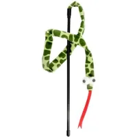 Toy for cats Hippie Pet Rod snake green 37 cm (HIPCW2401006)