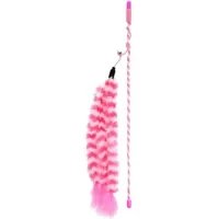 Cat toy Hippie Pet Rod triple feather pink 42 cm (HIPCW16025RO)
