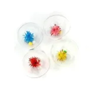 Toy for cats Hippie Pet Balls transparent 4.5 cm 4 pcs (HIPCT18051)