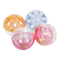 Toy for cats Hippie Pet Balls plastic multi-colored 4.5 cm 4 pcs (HIPCTM00141)