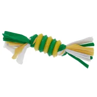 Dog toy MISOKO&CO Ring with ropes green and yellow 20 cm (BEITR00181-ZG)