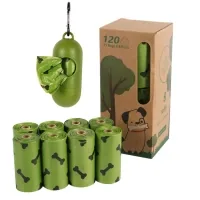 Bags for dogs Lapka 8 rolls x 15 pcs + container (LPK-34)
