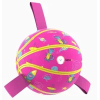 Dog toy MISOKO&CO Inflatable ball in the shape of a basketball pink 18.5 cm (KINMSK70120)