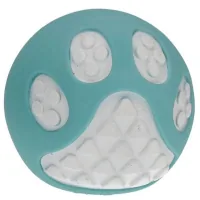 Dog toy MISOKO&CO Ball with paw fragment blue with white 6.3 cm (BEIRJ02724-BM)