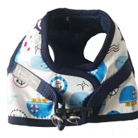 Chloe's Home Florida marine S dark blue dog harness (CLH2690)