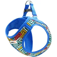 MISOKO&CO dog harness blue with S pattern (DCAMIS307M-S)