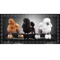 Animal towel Tauro Pro Line made of microfiber highly absorbent with poodles 80x160 cm (TPLRAN70318)