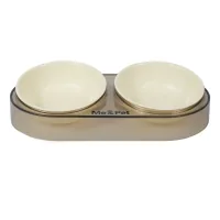 Dishes for cats Me&Pet Bowl double white (NMP28-1)