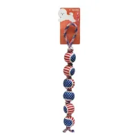Dog toy MISOKO&CO Balls on a rope blue-red 27 cm (ANHMSK70148)
