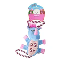 Dog toy MISOKO&CO Rhinoceros with rope 48 cm (HANYT133725)