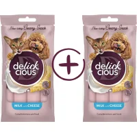 Ласощі для собак Delickcious Кремові молоко з сиром 1+1 (4820269148062)