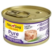 Canned dogs GimDog Pure Delight for miniature breeds with chicken and tuna 85 g (4002064513164)