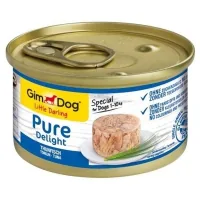 Canned food for dogs GimDog Pure Delight for miniature breeds with tuna 85 g (4002064513157)