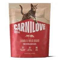 Сухий корм для кішок Carnilove Active Lamb & Wild Boar Sterilised 400 г (8595602581429)