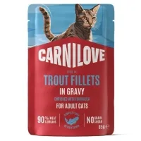 Вологий корм для кішок Carnilove Gravy Trout with Echinacea 85 г (8595602584680)