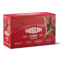 Вологий корм для кішок Carnilove Gravy Multipack в соусі в асортименті 12x85 г (8595602582747)