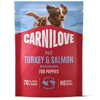 Консерви для собак Carnilove Turkey & Salmon with Blueberries Puppies 300 г (8595602583706)