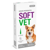 Краплі для тварин ProVET SOFTVET для собак середніх порід репелентні 4х1 мл (4823082441198)