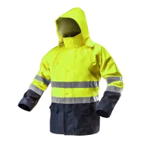 Куртка робоча Neo Tools підвищеної видимості, Oxford 300 D, жовта, р. XXL (81-720-XXL)