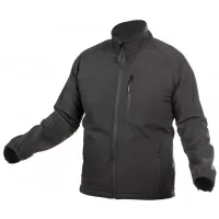 Куртка робоча Hoegert BIESE HT5K258-M SoftShell 96% поліестер/4% еластан чорна, M (50) (HT5K258-M)