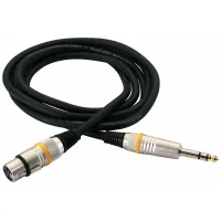 Мікрофонний кабель RockCable Microphone Cable - XLR (f) / TRS Jack 3m (RCL 30383 D6 F BA)