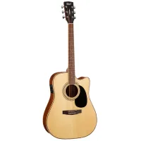 Electric acoustic guitar Cort AD880CE Left Handed Natural Satin