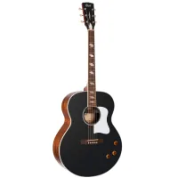 Electric acoustic guitar Cort CJ Retro Vintage Black Matte