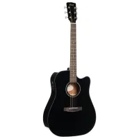 Electric acoustic guitar Cort Earth 60CE Black Gloss