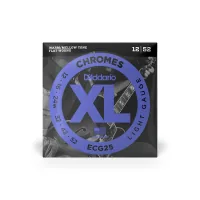 D'Addario XL Chromes Light Guitar Strings (12-52) (ECG25)