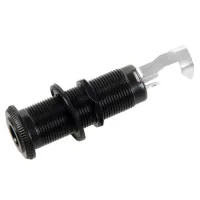 Вихідний роз'єм для гітари Paxphil Cylinder Flush Mount Jack (Black) (LJ-20/2P BK)