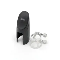 Лігатура для саксофонів D'Addario Rico Ligature & Cap For Soprano Sax Nickel-Plated (RSS1N)