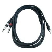 Інсертний кабель RockCable Patch Cable - 2 x TS Jack to TRS MiniJack (1.5m) (RCL 20912 D4)
