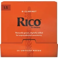 D'Addario Rico Clarinet Reed - Bb Clarinet #1.5 - 25 Box (RCA0115-B25)