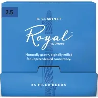 D'Addario Royal Clarinet Reed - Bb Clarinet #2.5 - 25 Box (RCB0125-B25)