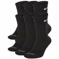 Socks Nike U NK ED PLS CSH CRW 6PR-132 SX6897-010 34-38 6 pairs Black (193658363617)