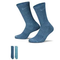 Socks Nike U NK EVERYDAY PLUS CUSH CREW 2PR DM7086-903 34-38 2 pairs Blue/Blue (195244785339)