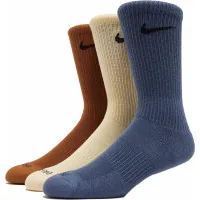 Socks Nike U NK EVERYDAY PLUS CUSH CREW SX6888-962 38-42 3 pairs Blue/Brown/Beige (196153840768)
