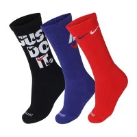 Socks Nike U NK EVERYDAY PLUS CUSH CREW DH3822-905 38-42 3 pairs Black/Blue/Red (196148147353)