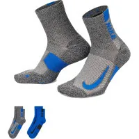 Socks Nike U NK MLTPLIER ANKLE 2PR - 144 SX7556-937 38-42 2 pairs Grey/Blue (196153841284)