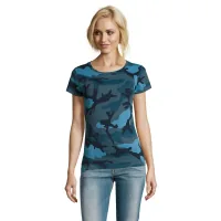 Футболка Sol's Camo women синій камо M (01187536M)